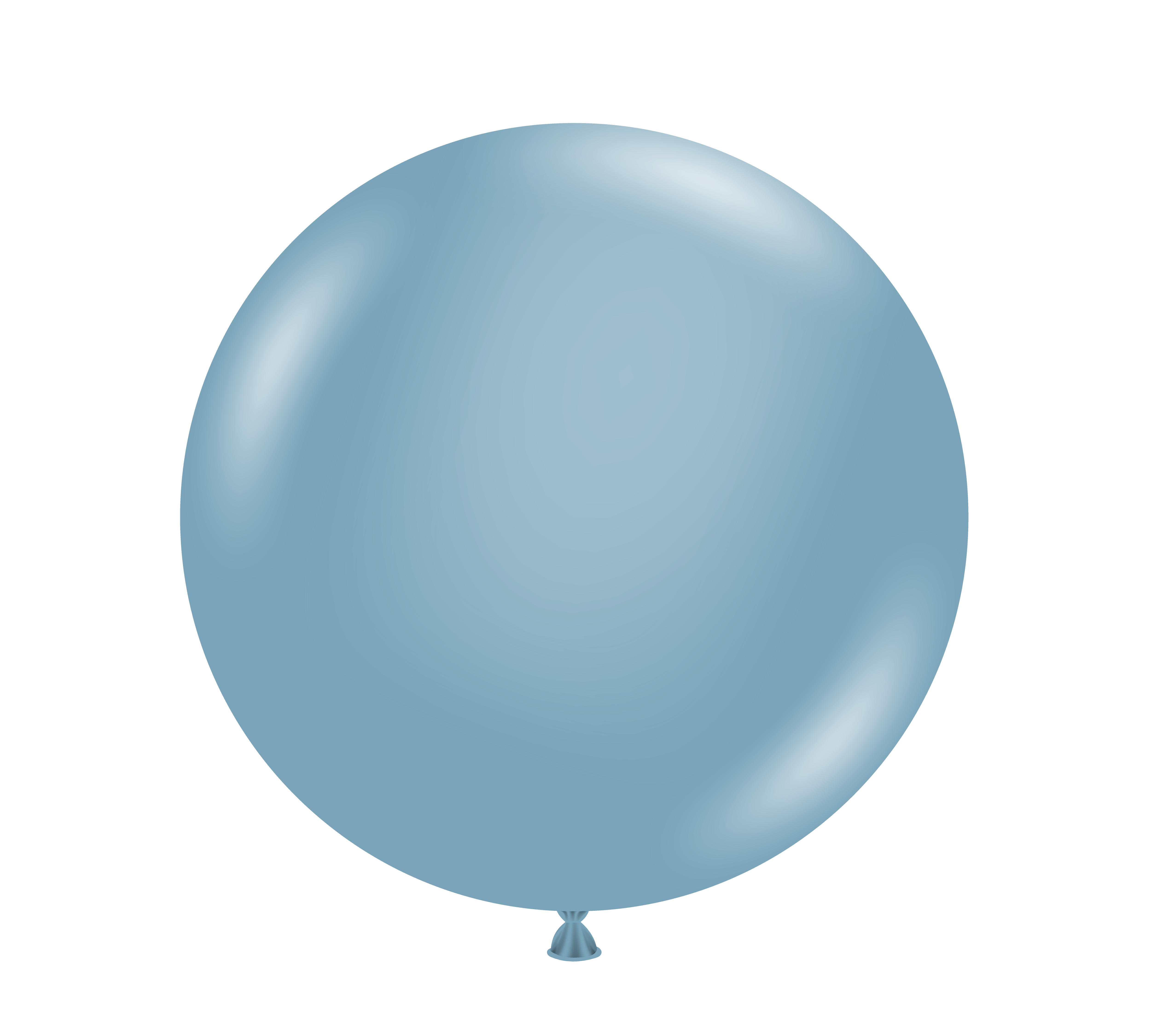 36" Latex Balloons #65 Tuf-Tex® Blue Slate: Single Count