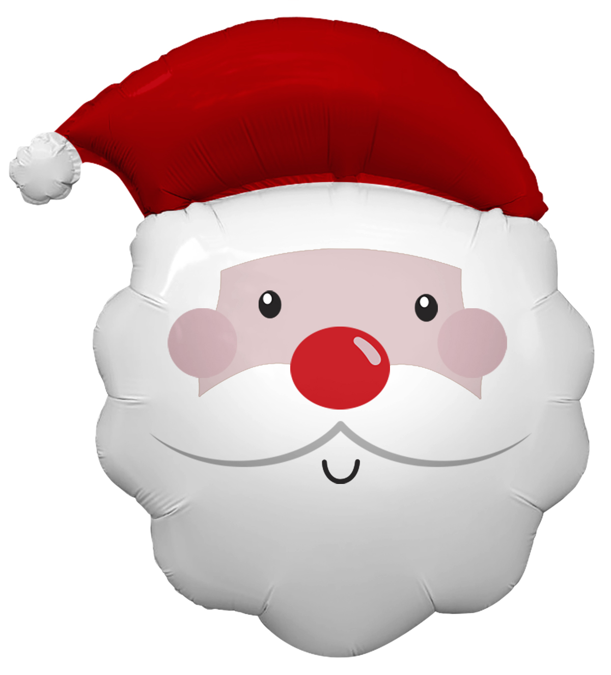 24" #78188 Feelin Festive Claus Cameo Mylar (Single Pack) BROKEN BAG