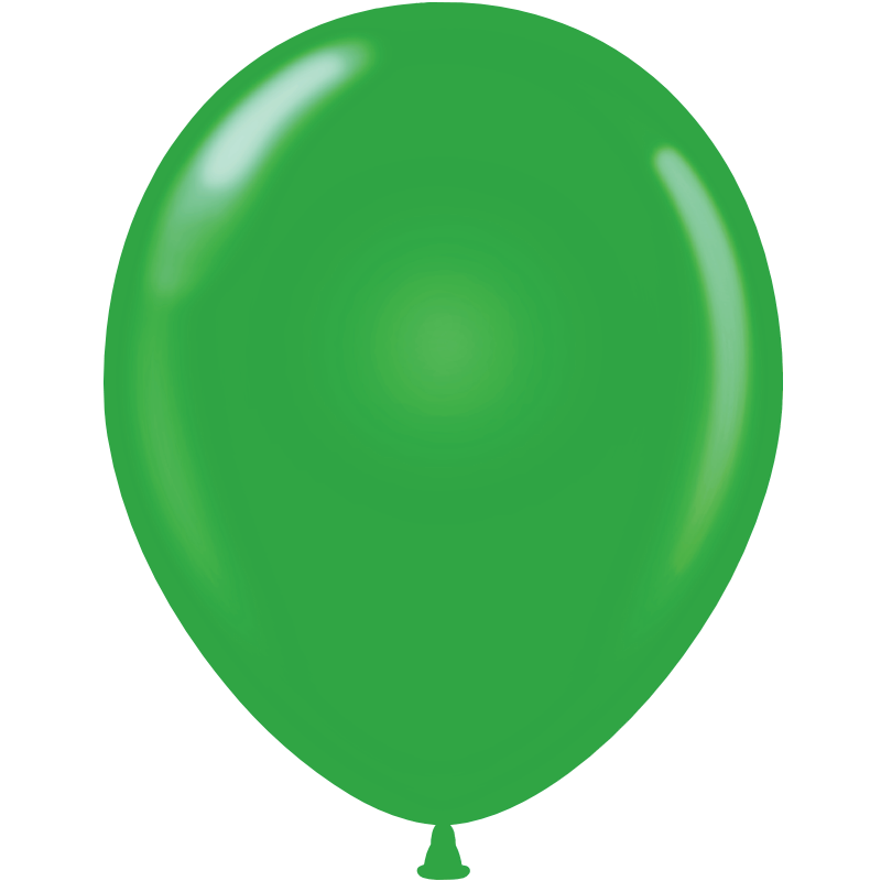 5" Latex Balloons #04 Tuf-Tex® Standard Green: 50 CT