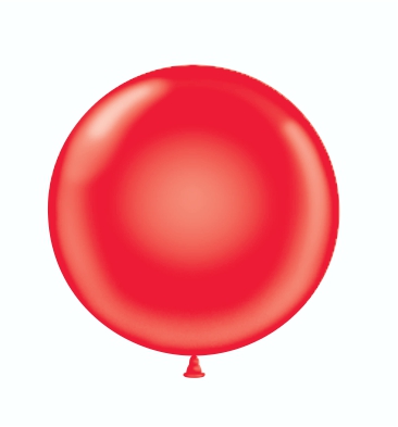17" Latex Balloons #19 Tuf-Tex® Crystal Red: 50 Count