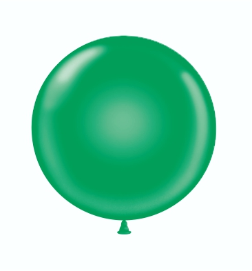 17" Latex Balloons BROKEN BAG #04 Tuf-Tex® Standard Green: 26 COUNT