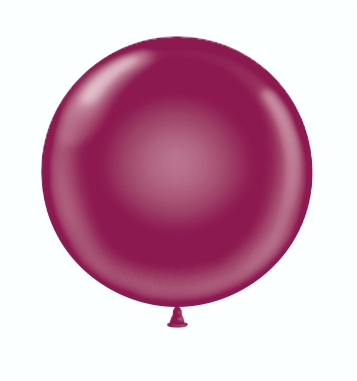 24" Latex Balloons #12 Tuf-Tex® Crystal Burgundy: 25 Count