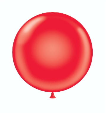 24" Latex Balloons #19 Tuf-Tex® Crystal Red: 25 Count