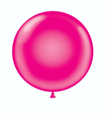 24" Latex Balloons #16 Tuf-Tex® Crystal Magenta: 25 Count