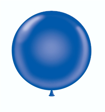 24" Latex Balloons #18 Tuf-Tex® Crystal Sapphire Blue: 25 Count