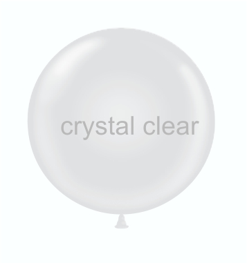 36" Latex Balloon #14 Tuf-Tex® Crystal Clear: Single Count