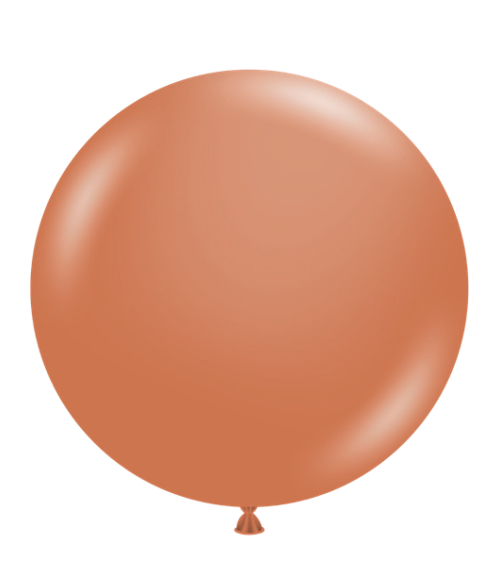 17" Latex Balloons #35 Tuf-Tex® Burnt Orange: 50 Count 
