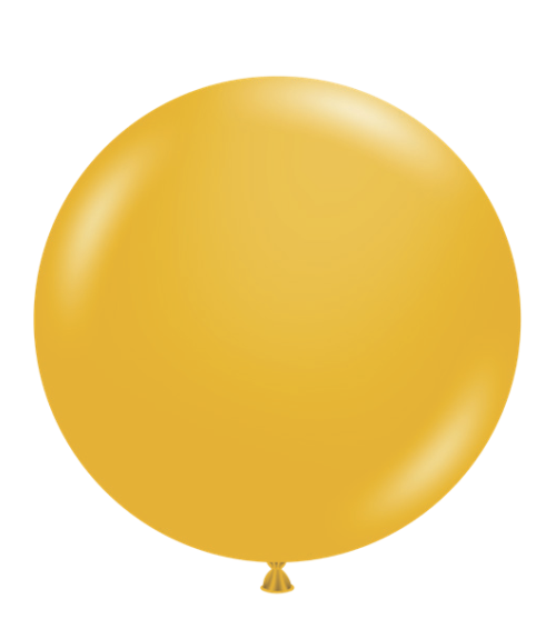 36" Latex Balloon #24 Tuf-Tex® Mustard: Single Count