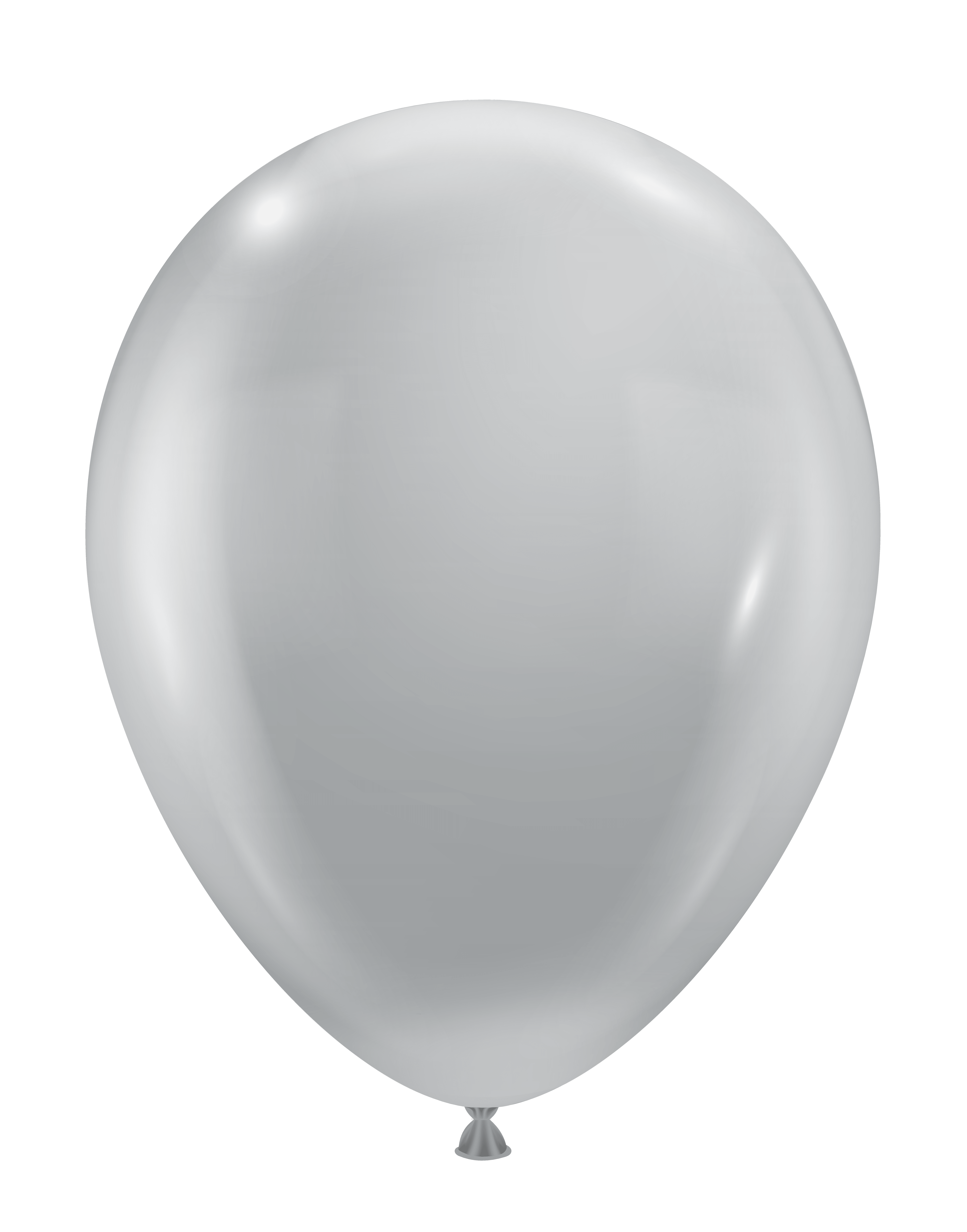 5" Latex Balloons #32 Tuf-Tex® Metallic Silver: 50 Count 