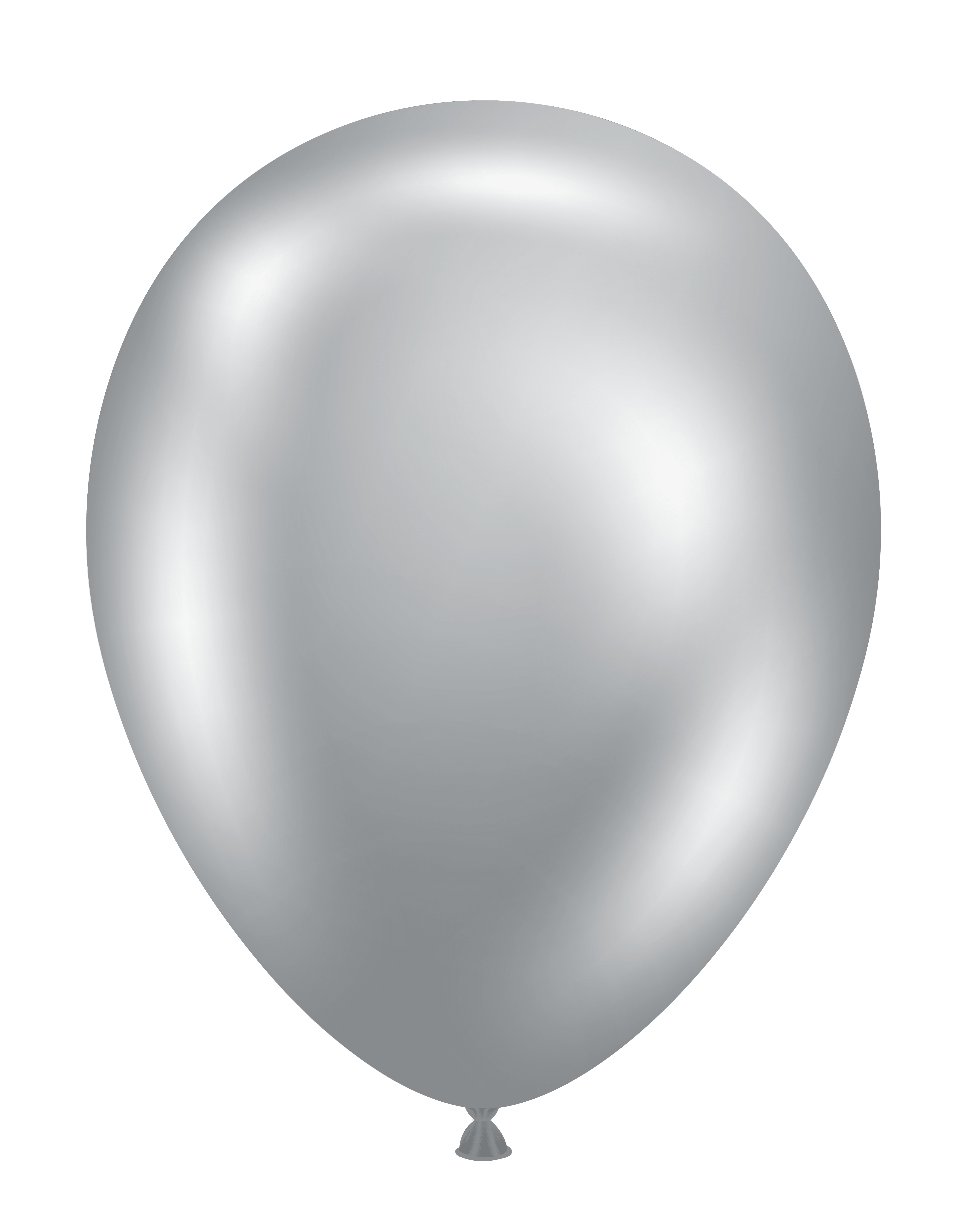 5" Latex Balloons #72 Tuf-Tex® Silvery Chrome: 50 Count 