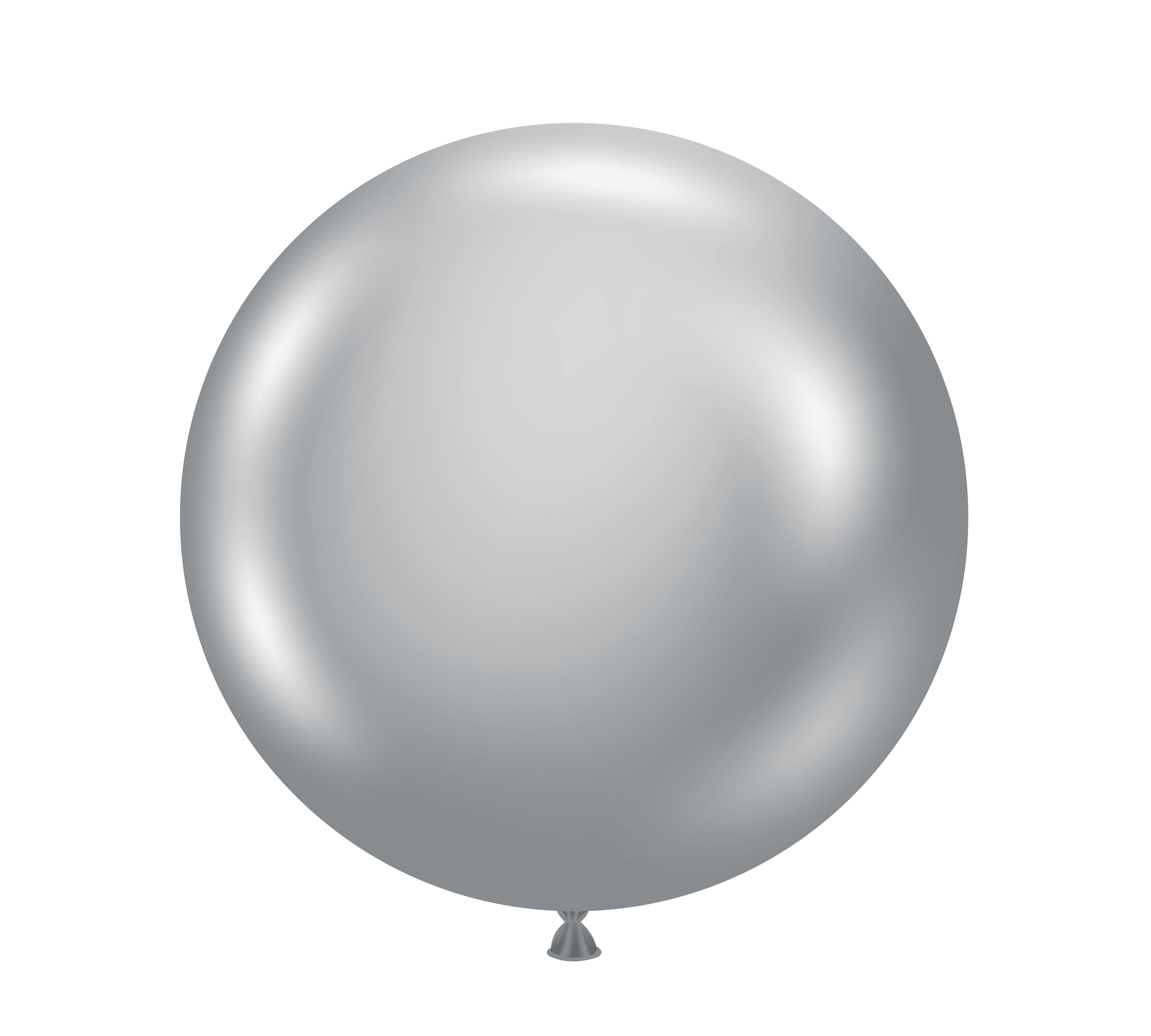 17" Latex Balloons BROKEN BAG #72 Tuf-Tex® Silvery Chrome: 18 COUNT