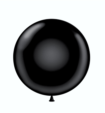 17" Latex Balloons #78 Tuf-Tex® Black: 50 Count 