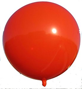 7' Red Polyurethane Ball Balloon - BLIMP