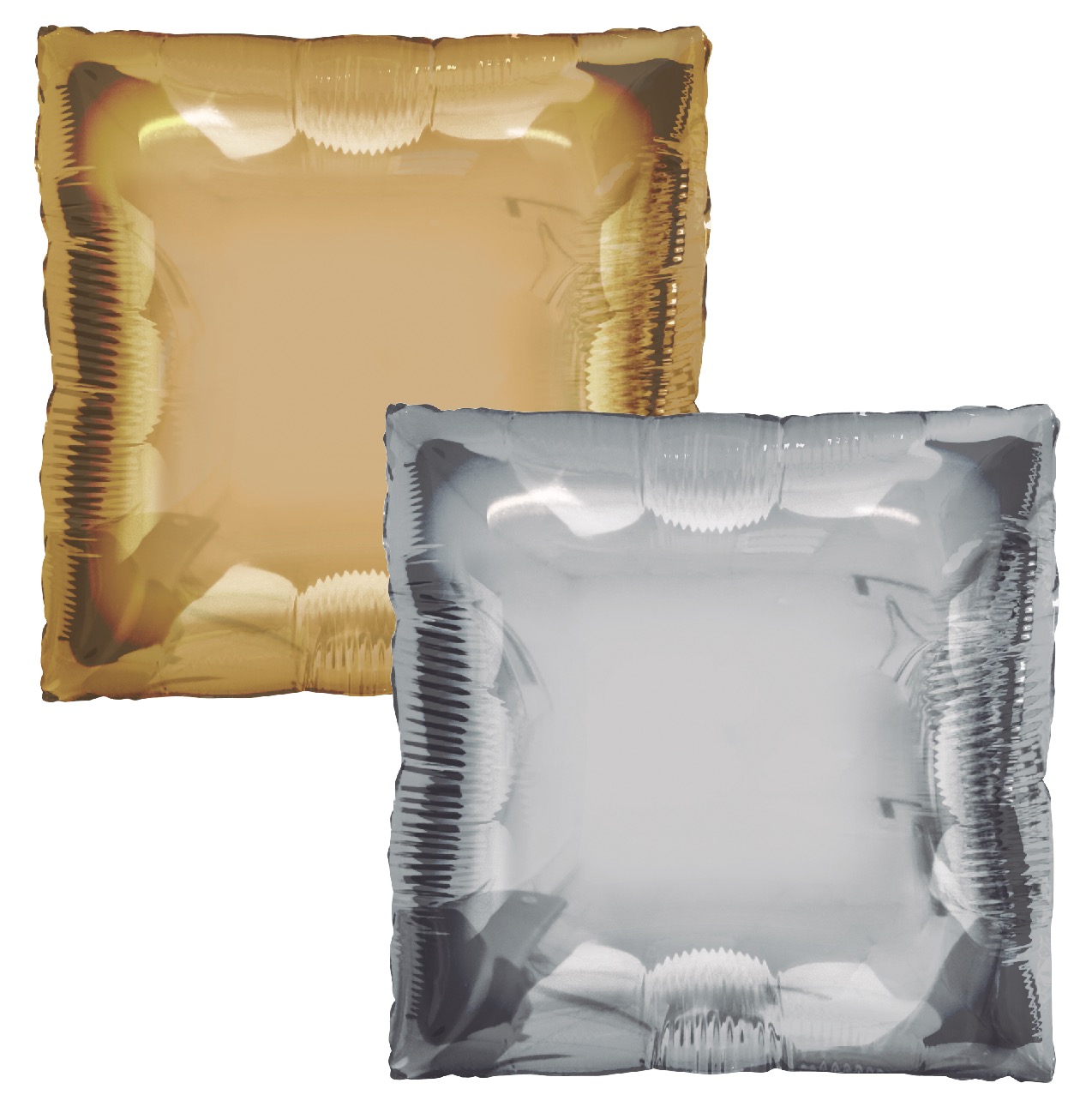 24" #78313 Tuftex SQUARED GOLD/SILVER Mylar (Single Pack)