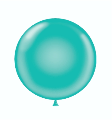 17" Latex Balloons BROKEN BAG #28 Tuf-Tex® Teal: 24 COUNT 